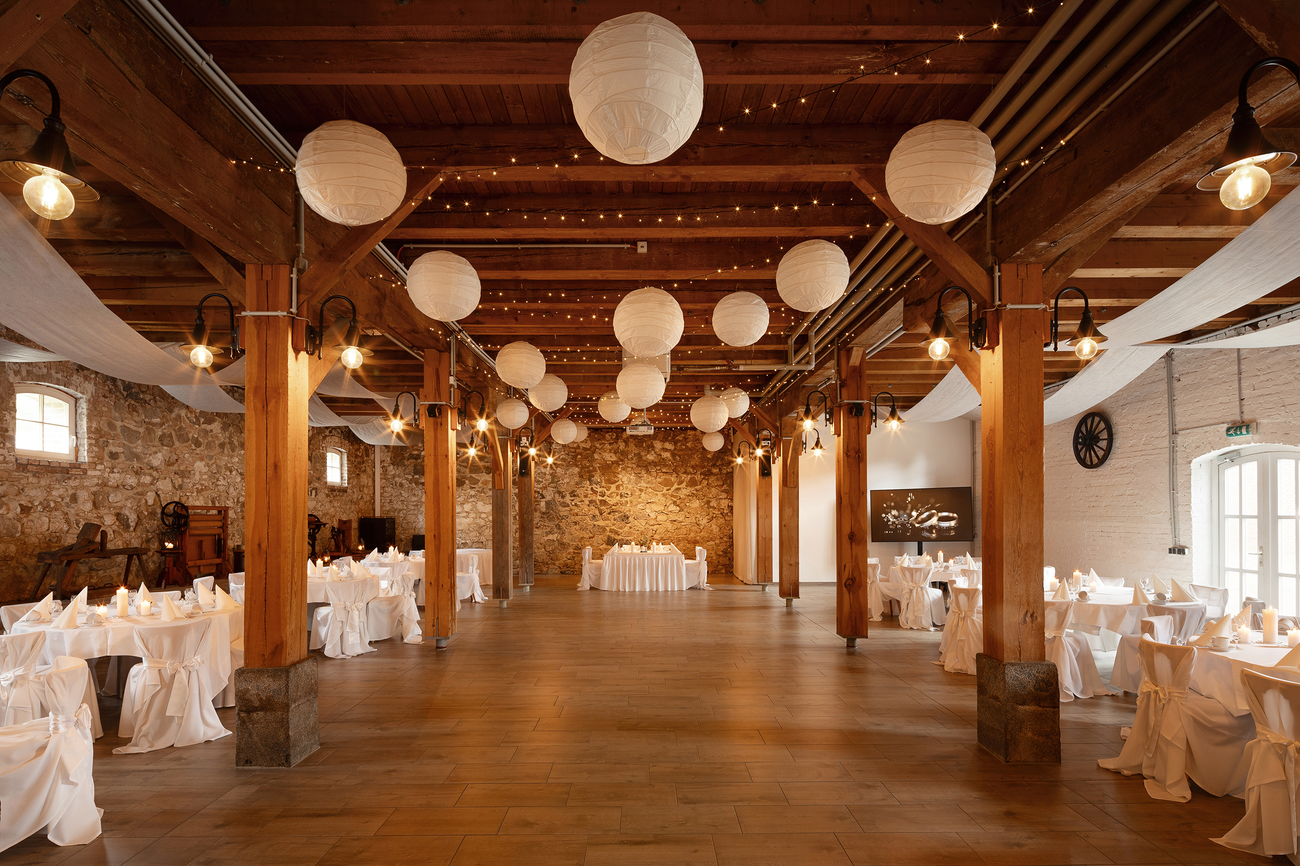 Blick in den Konferenzraum im Landhof Liepe